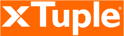 xTuple Logo Background Control - Orange and White